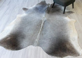 grey cowskin rug